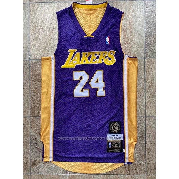 Maillot Los Angeles Lakers Kobe Bryant #24 Exterieur Mitchell & Ness Volet